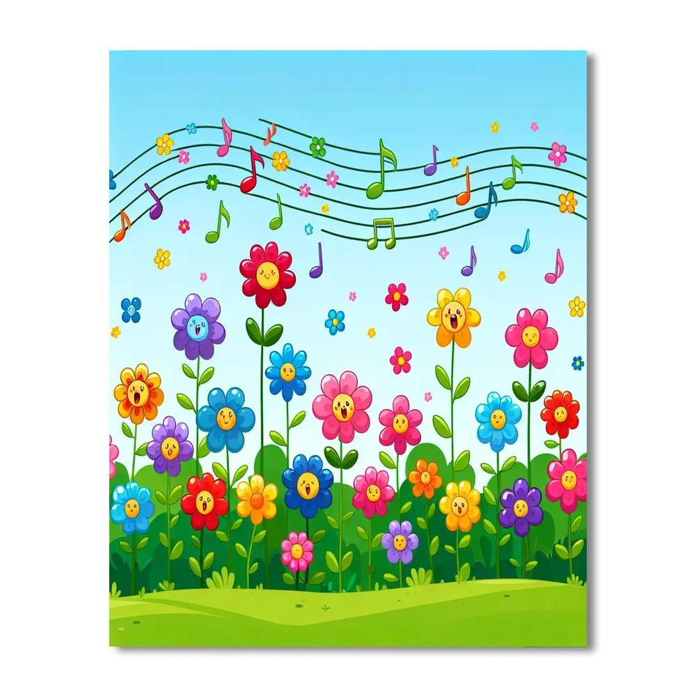 Musical Meadow Marvels Paint By Color