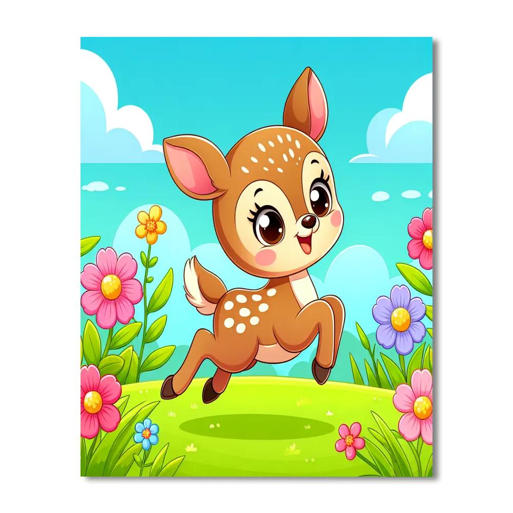 Fluffy Fawn Paint By Color