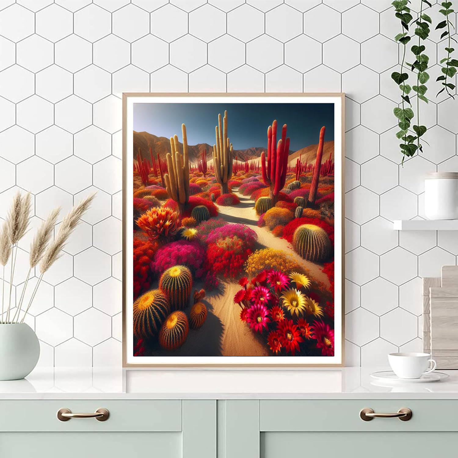 Desert Bloom Paint By Numbers Art