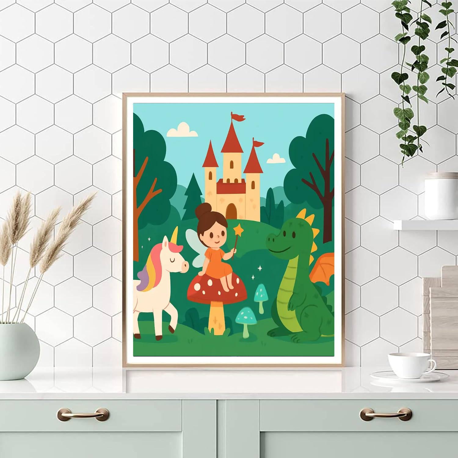 Mystical Creatures Kingdom Numbered Painting Kits