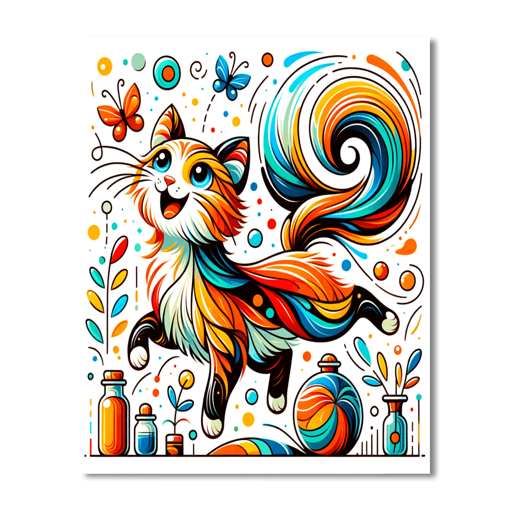 Cat Whimsy Paint By Number