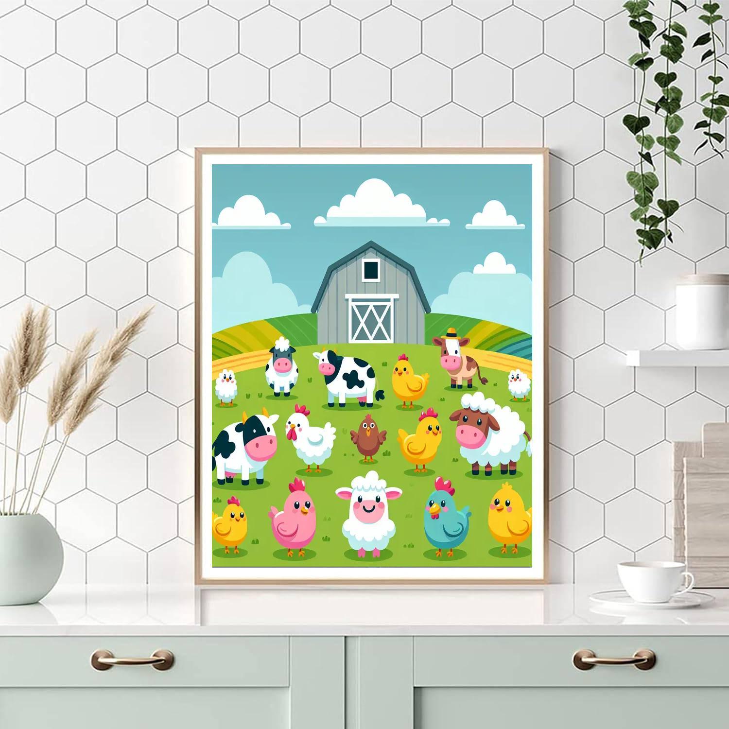 Happy Farm Adventure Paint By Number