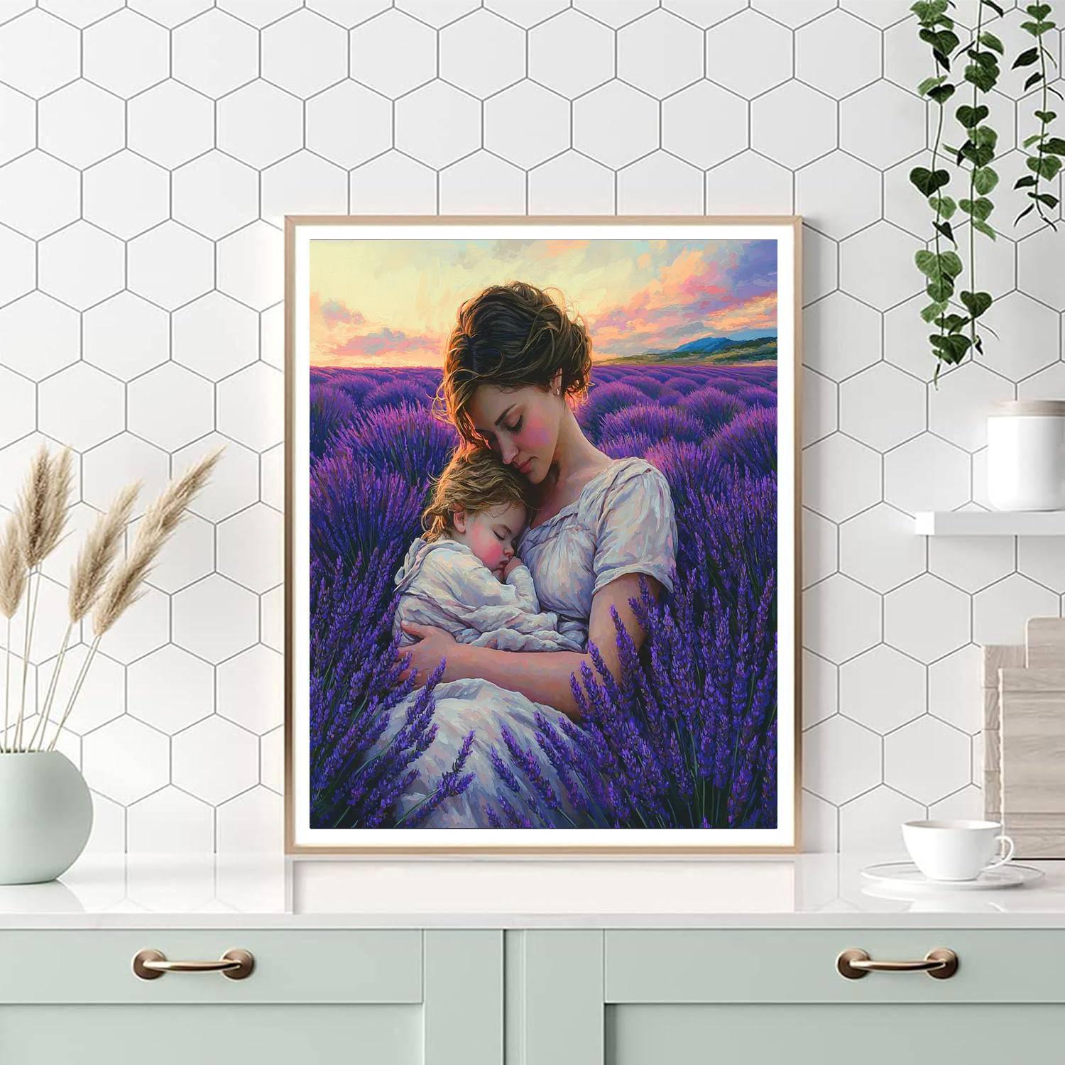 Lullabies In Lavender Fields Painting By Numbers Kit