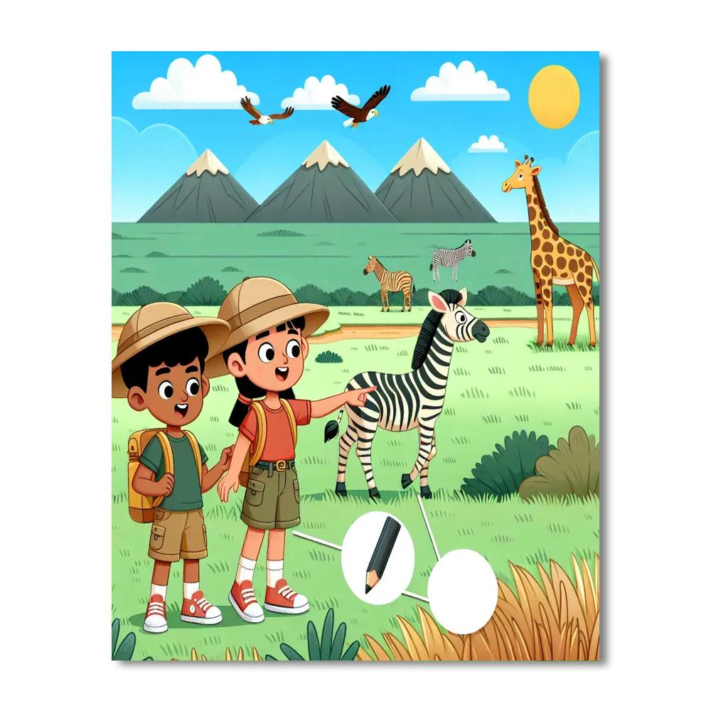 Savannah Safari Expedition DIY Paint By Numbers