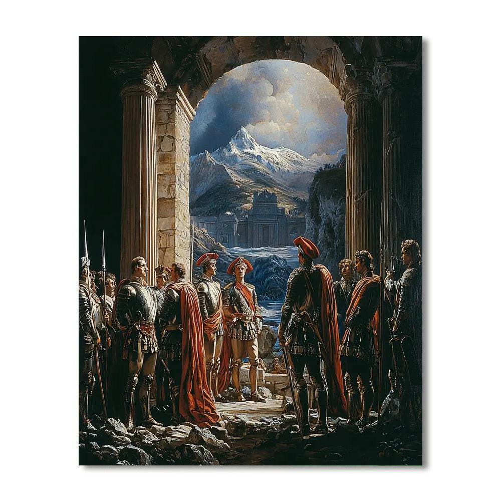 Jacques-Louis David Inspired Journey Through History  Paint By Numbers Kits