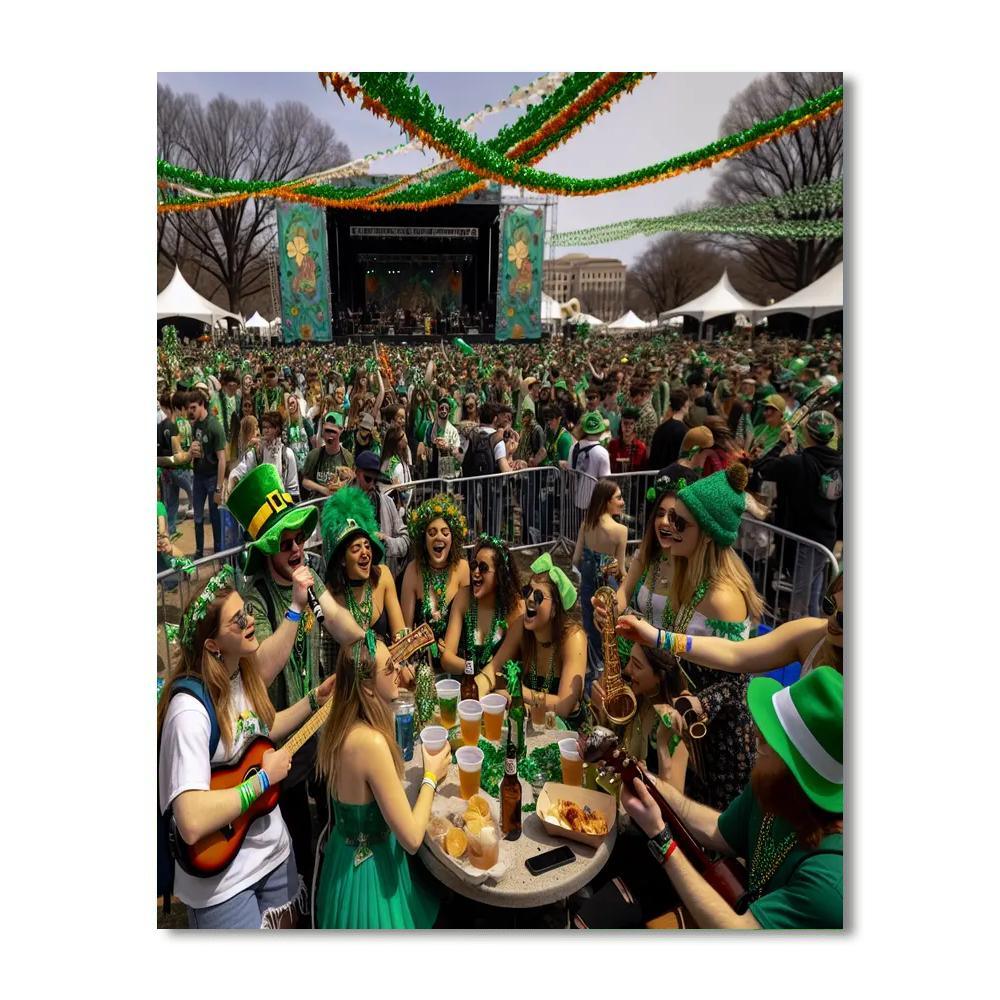 Shamrock Fest Number Painting