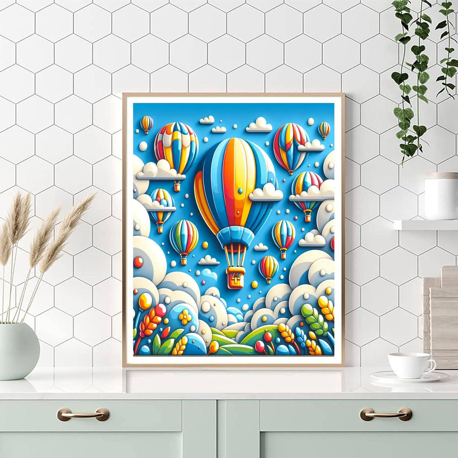 Fanciful Balloon Festival Paint By Color