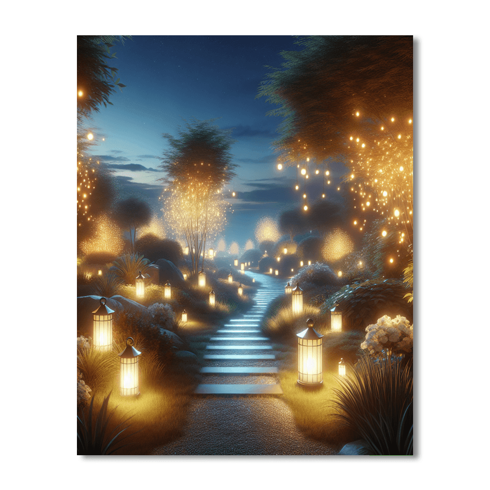 Mystic Lantern Path Number Painting