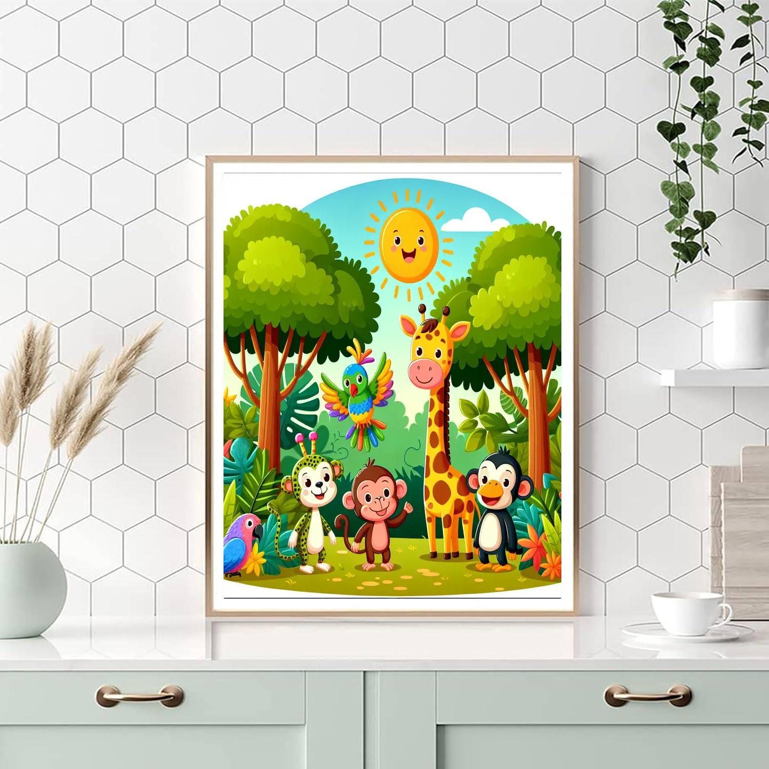 Jolly Jungle Party Paint By Number