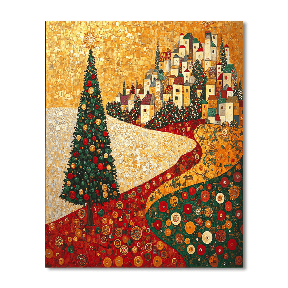Gustav Klimt Inspired Festive Spirits  Paint By Numbers Art