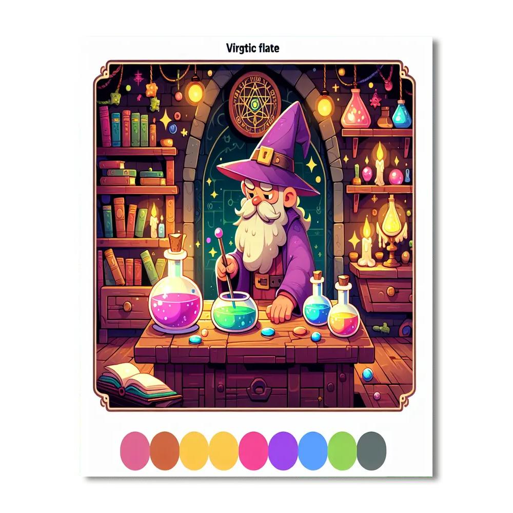 Wizard's Enclave DIY Paint By Numbers