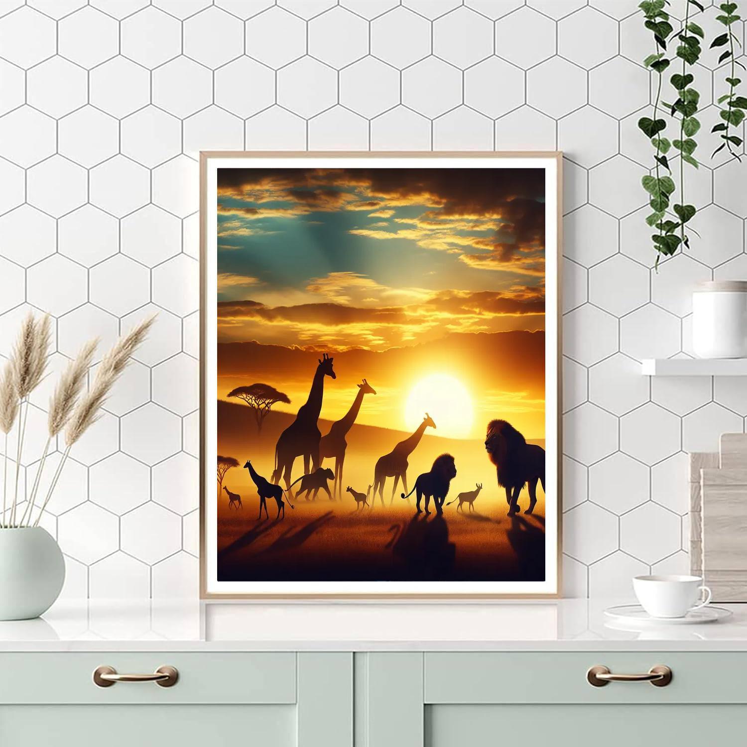 Savannah Dawn Adventure Paint By Number