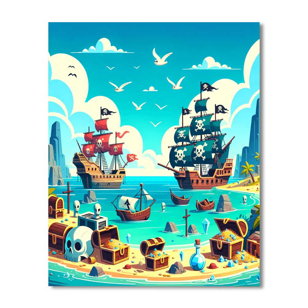 Pirate Cove Paint By Number