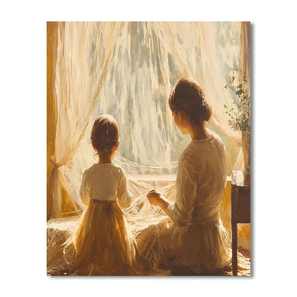A Mother's Love In Threads Painting By Numbers Kit