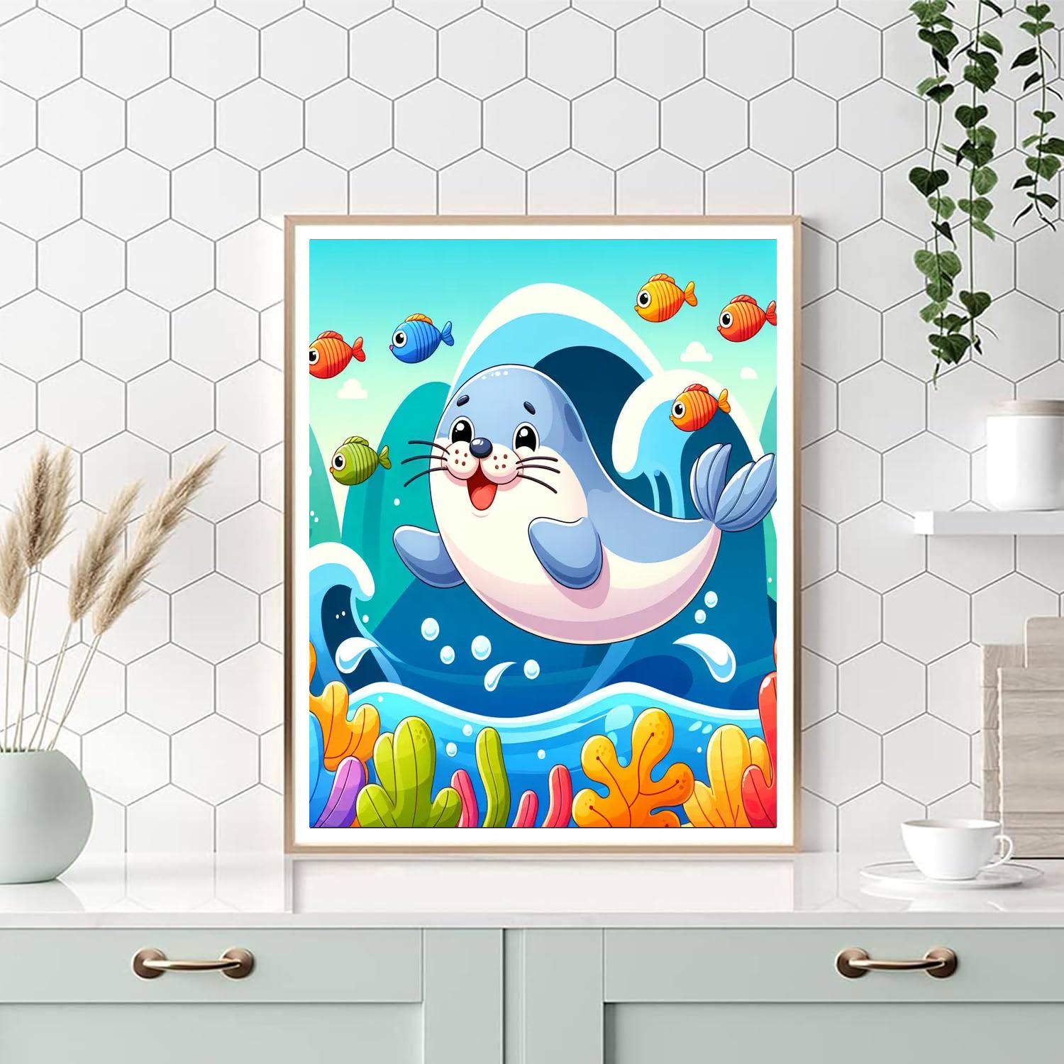 Bouncy Seal Paint By Numbers Kits