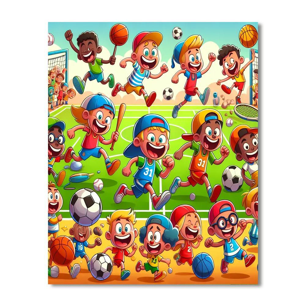 Silly Sports Paint By Numbers Kits
