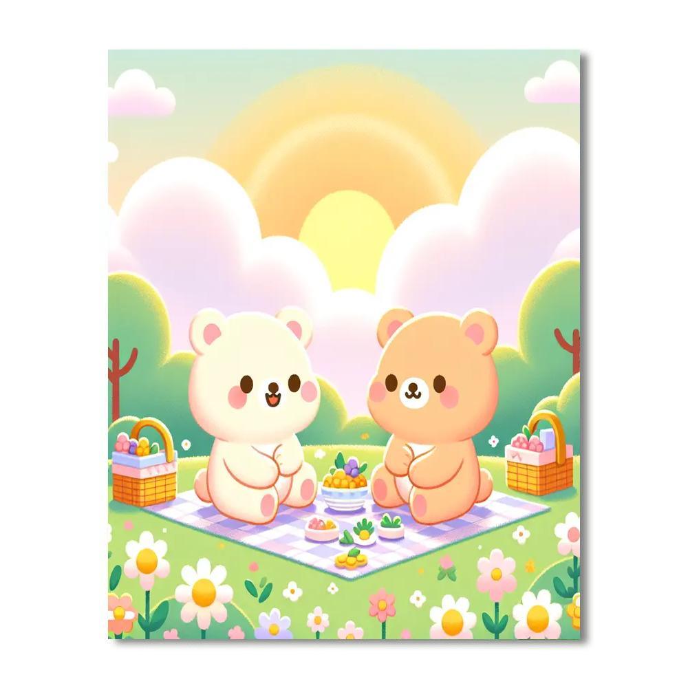 Cuddly Bears Painting By Numbers Kit