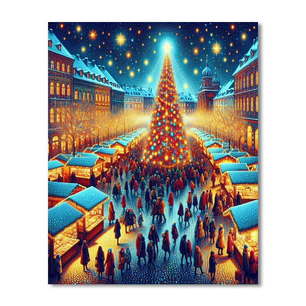Toronto Christmas Market - Canada Number Painting