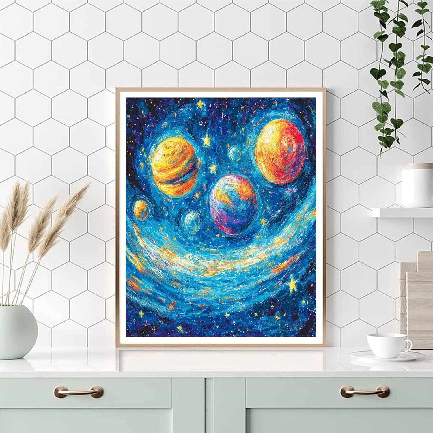 Munch Inspired Solar Symphony  Painting By Numbers Kit