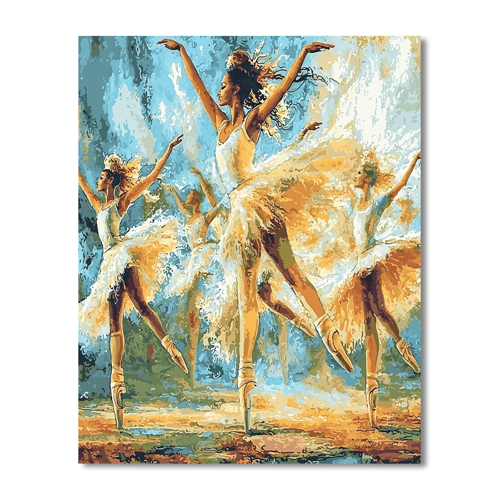 Edgar Degas Inspired Dancing Figures  Paint By Numbers Art