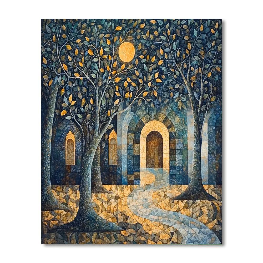 Nandalal Bose Inspired The Symphony Of Sacred Groves  Painting Number Kit