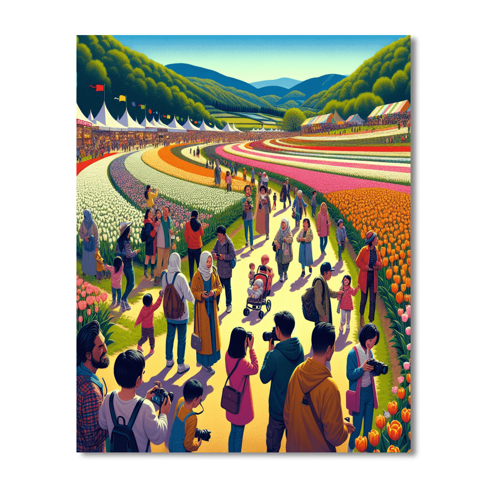 The Tulip Festival Number Painting