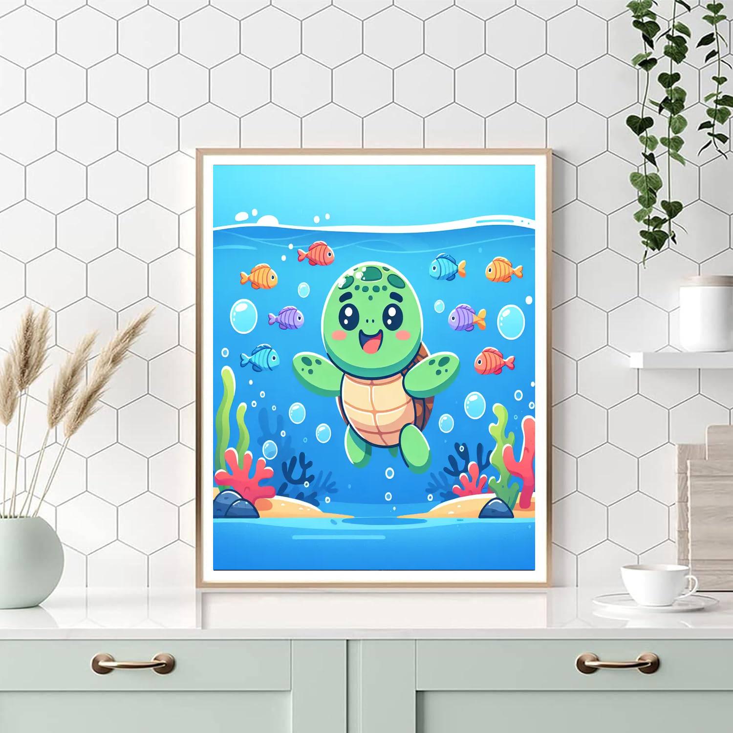 Brave Little Turtle Paint By Numbers Art