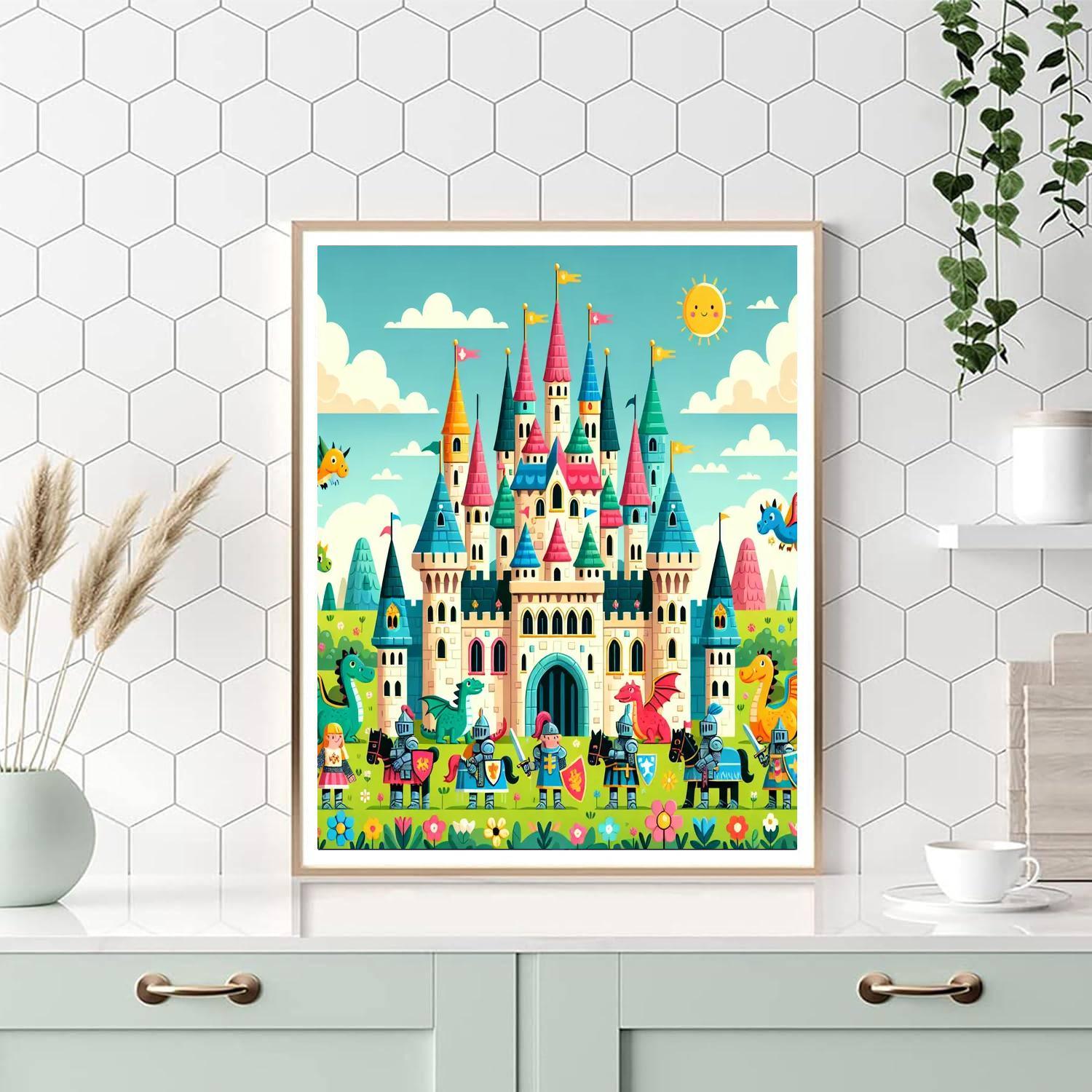 Charming Castle Quest Paint By Numbers