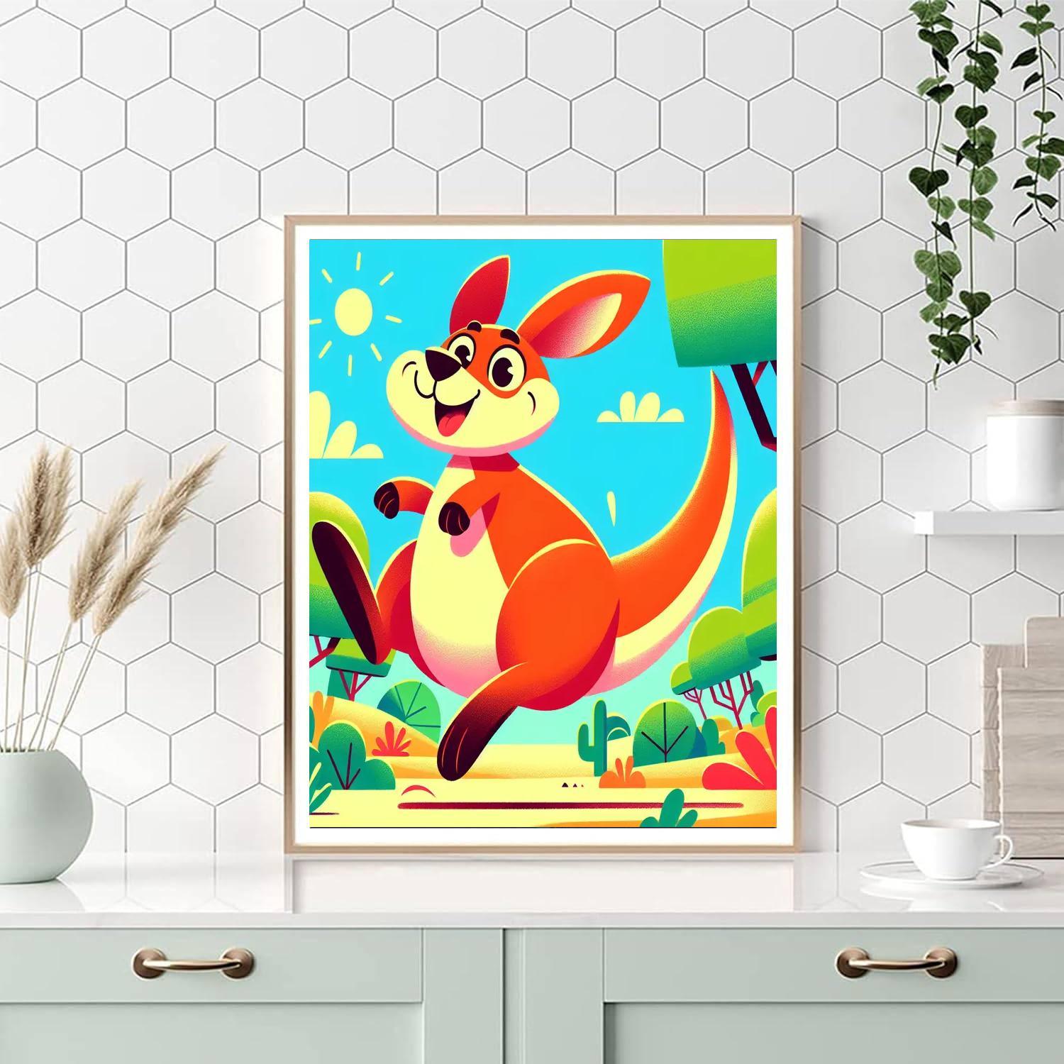 Adventure Kangaroo Numbered Painting Kits