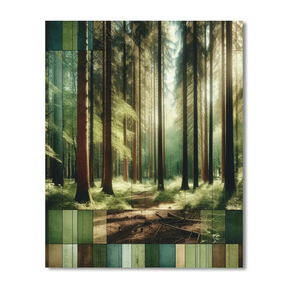 Serenity Of The Pines Paint By Number