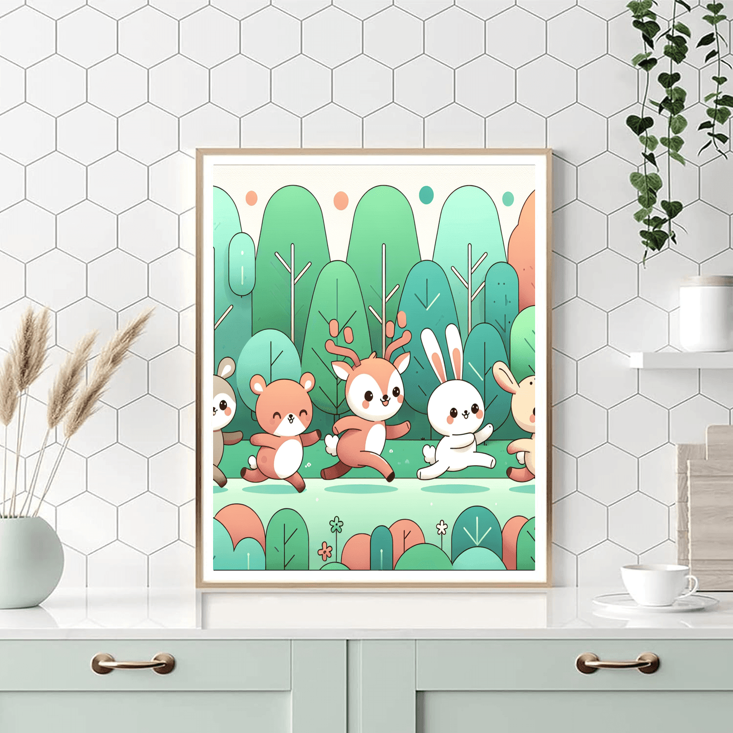 Forest Animal Parade Paint By Number