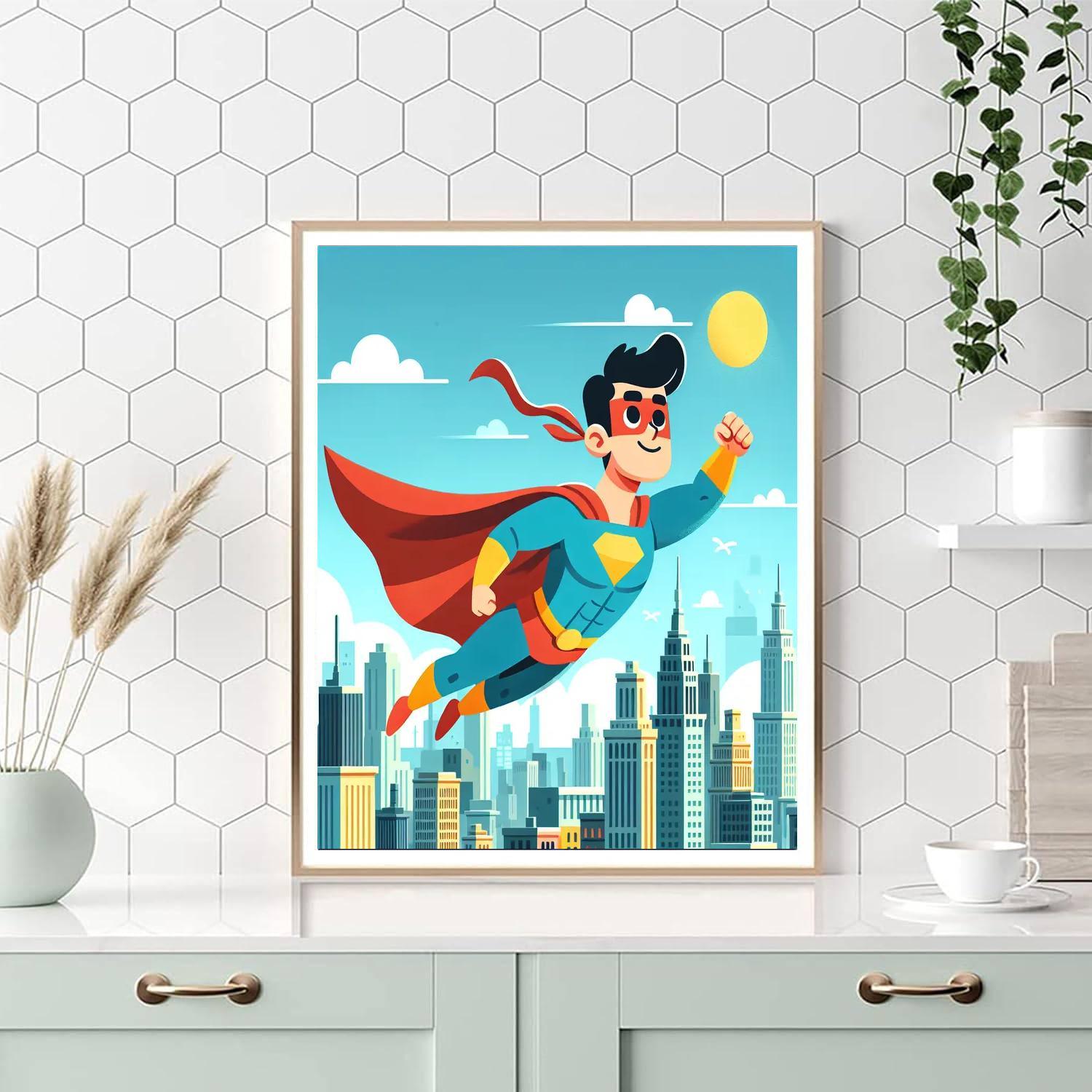 Heroic Superkid Numbered Painting Kits