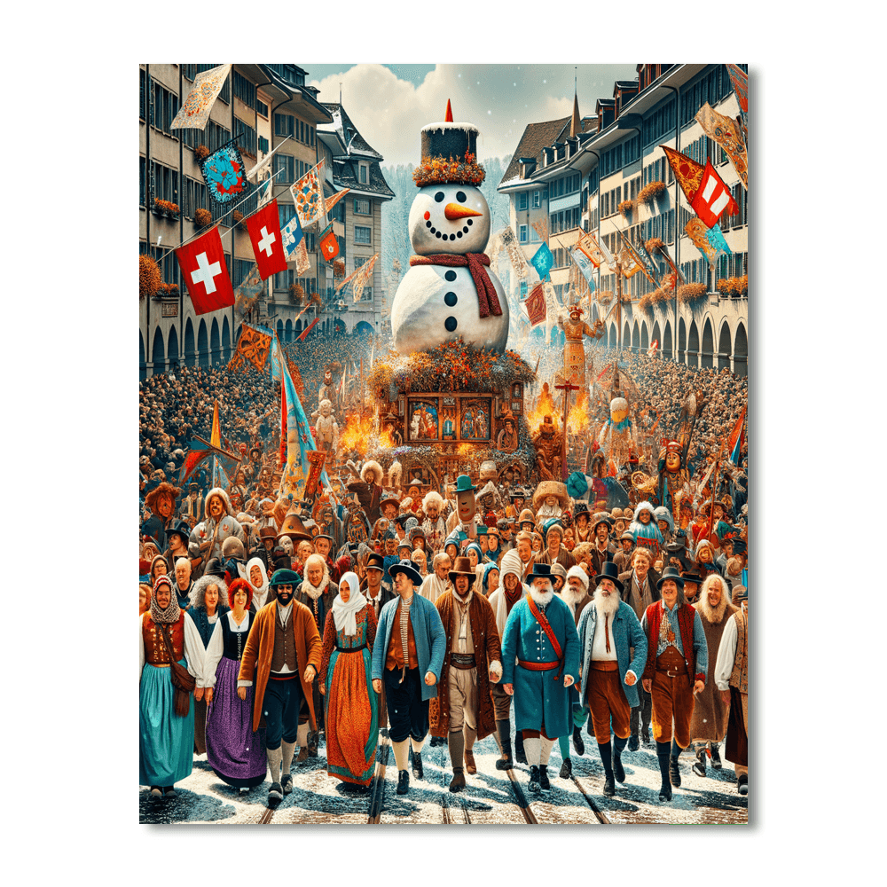 Sechseläuten - Zurich Numbered Painting Kits