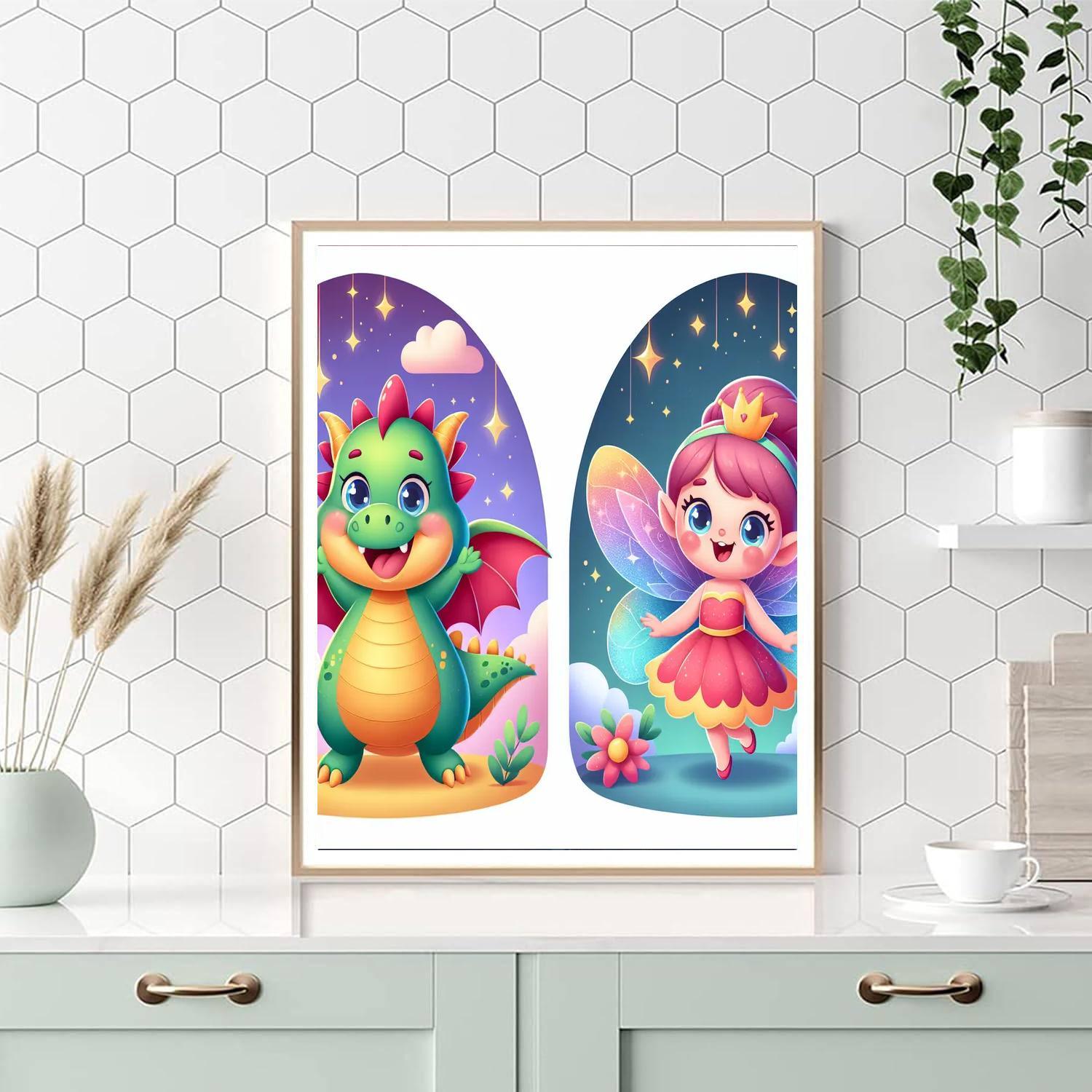 Charming Fantasy Creatures Painting By Numbers Kit