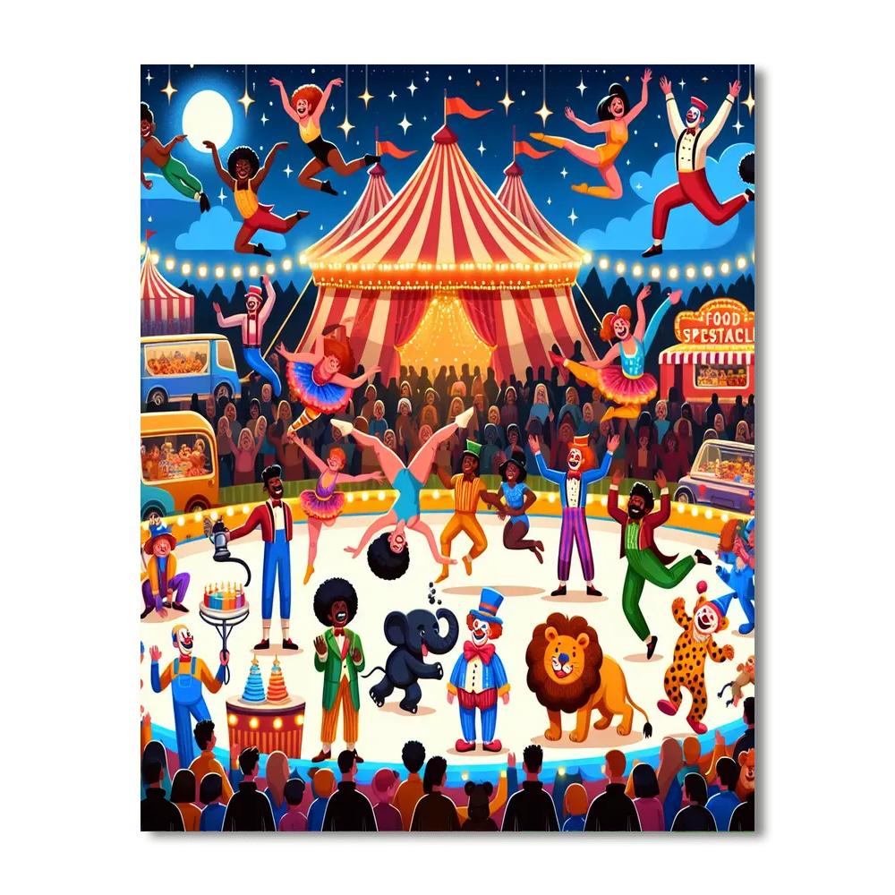 Enchanted Circus Extravaganza Painting Number Kit
