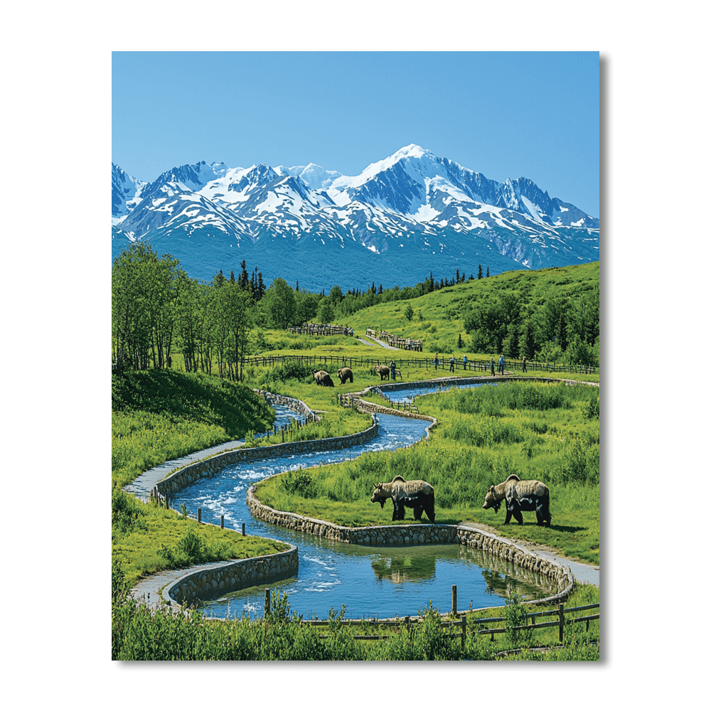 Alaskan Wildlife Conservation Center DIY Paint By Numbers