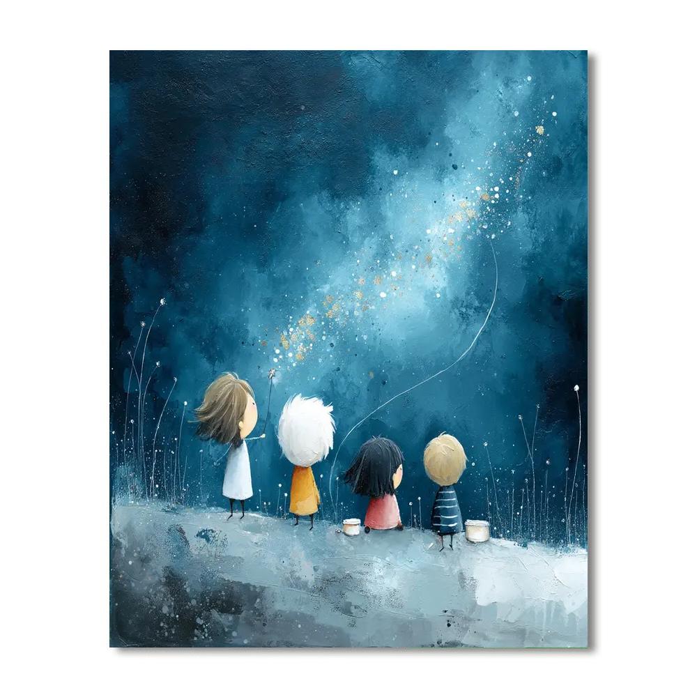 Mothers And Magical Stars DIY Paint By Numbers