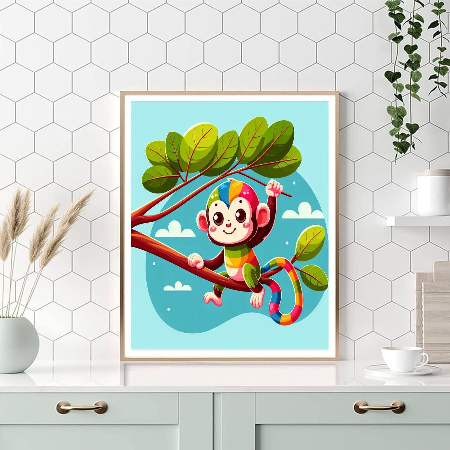 Curious Monkey Paint By Color