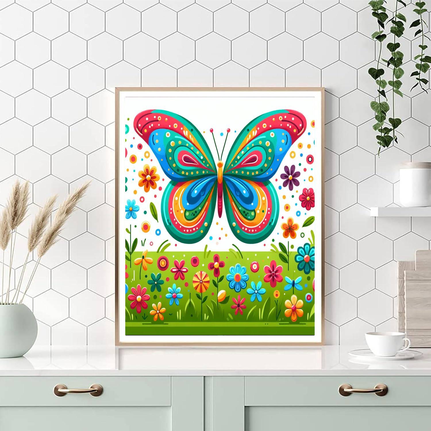 Butterfly Garden Gala Number Painting