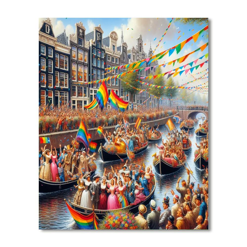 Pride Amsterdam - Amsterdam, Netherlands Paint By Color
