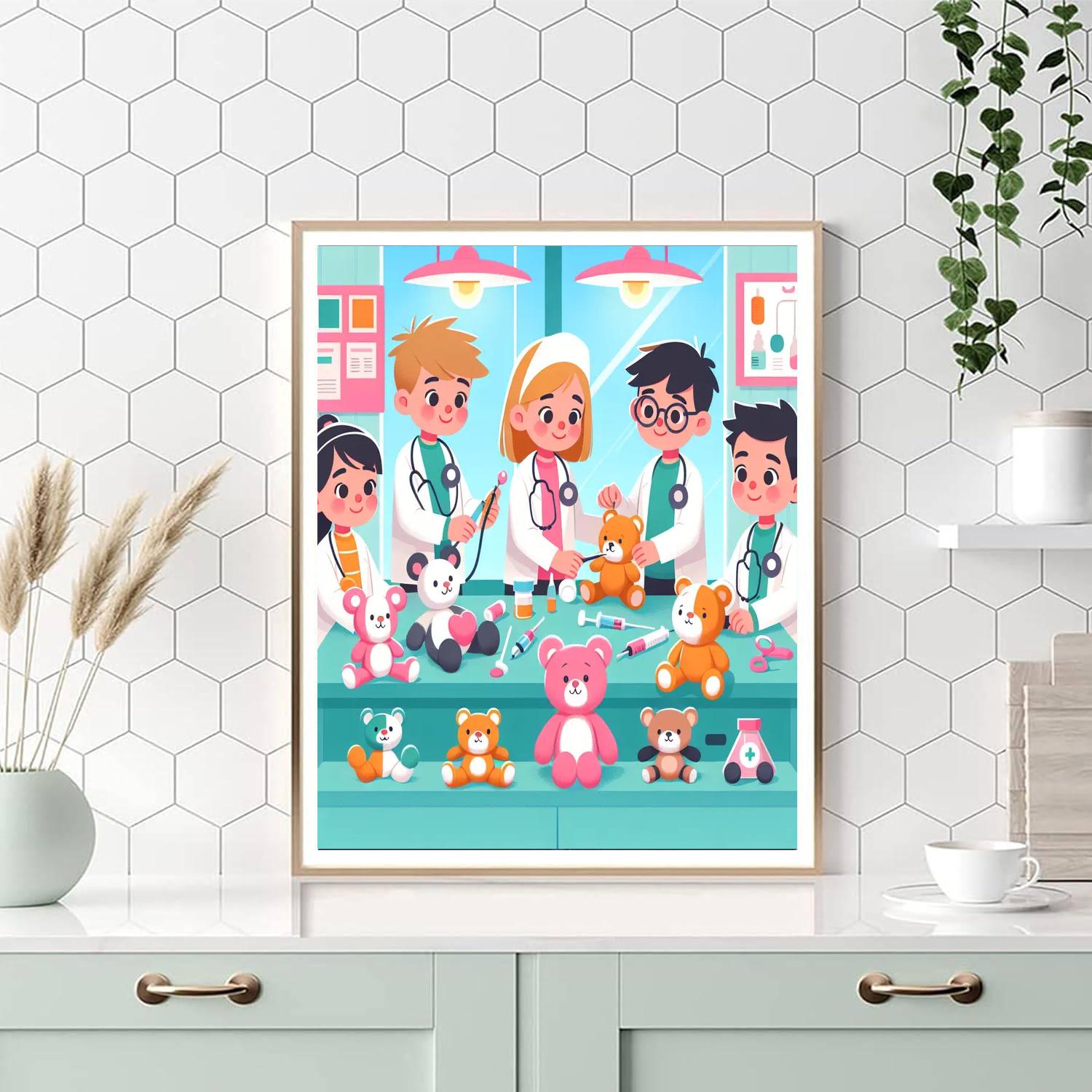 Caring Kids Clinic Number Painting