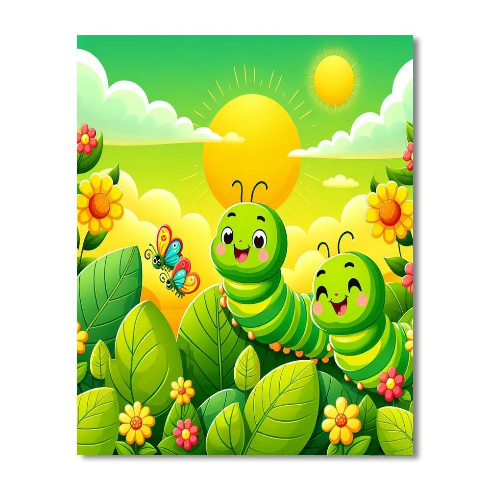 Curious Caterpillars Numbered Painting Kits