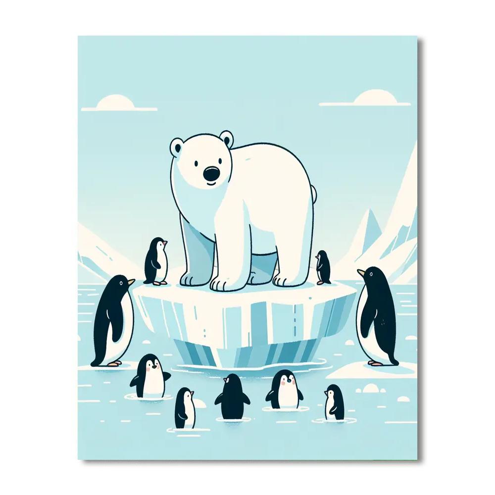 Arctic Adventure: Polar Quest DIY Paint By Numbers