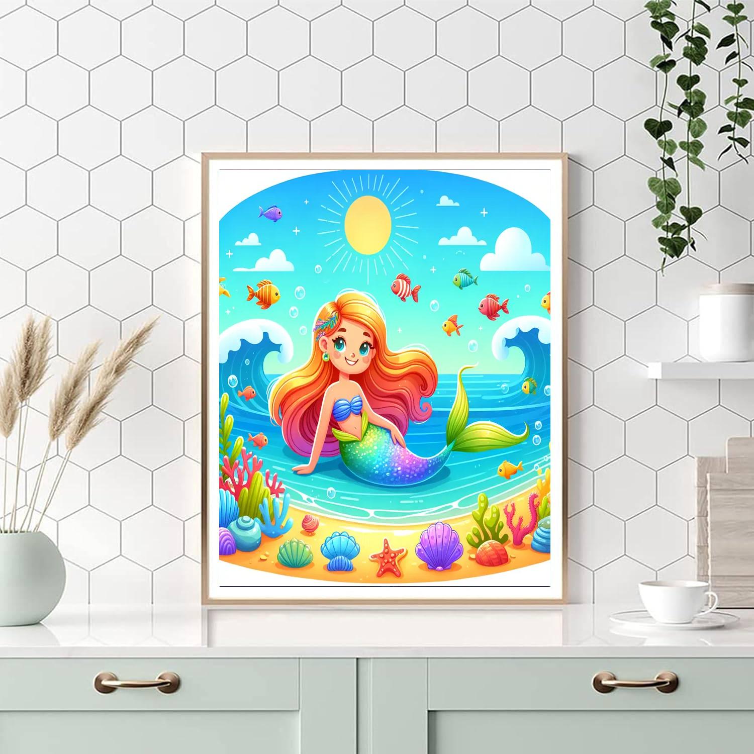 Magical Mermaid's Cove Numbered Painting Kits
