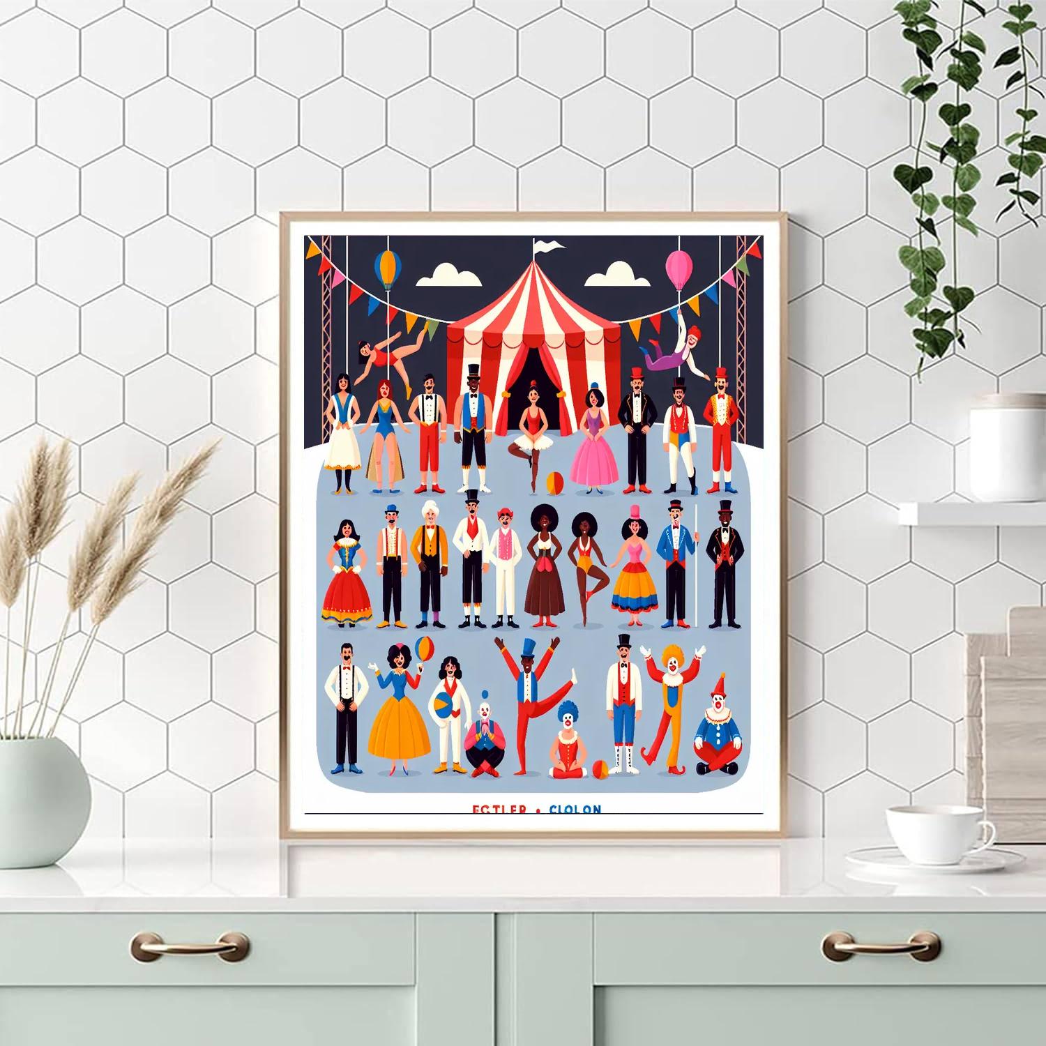 Circus Fun And Games Numbered Painting Kits