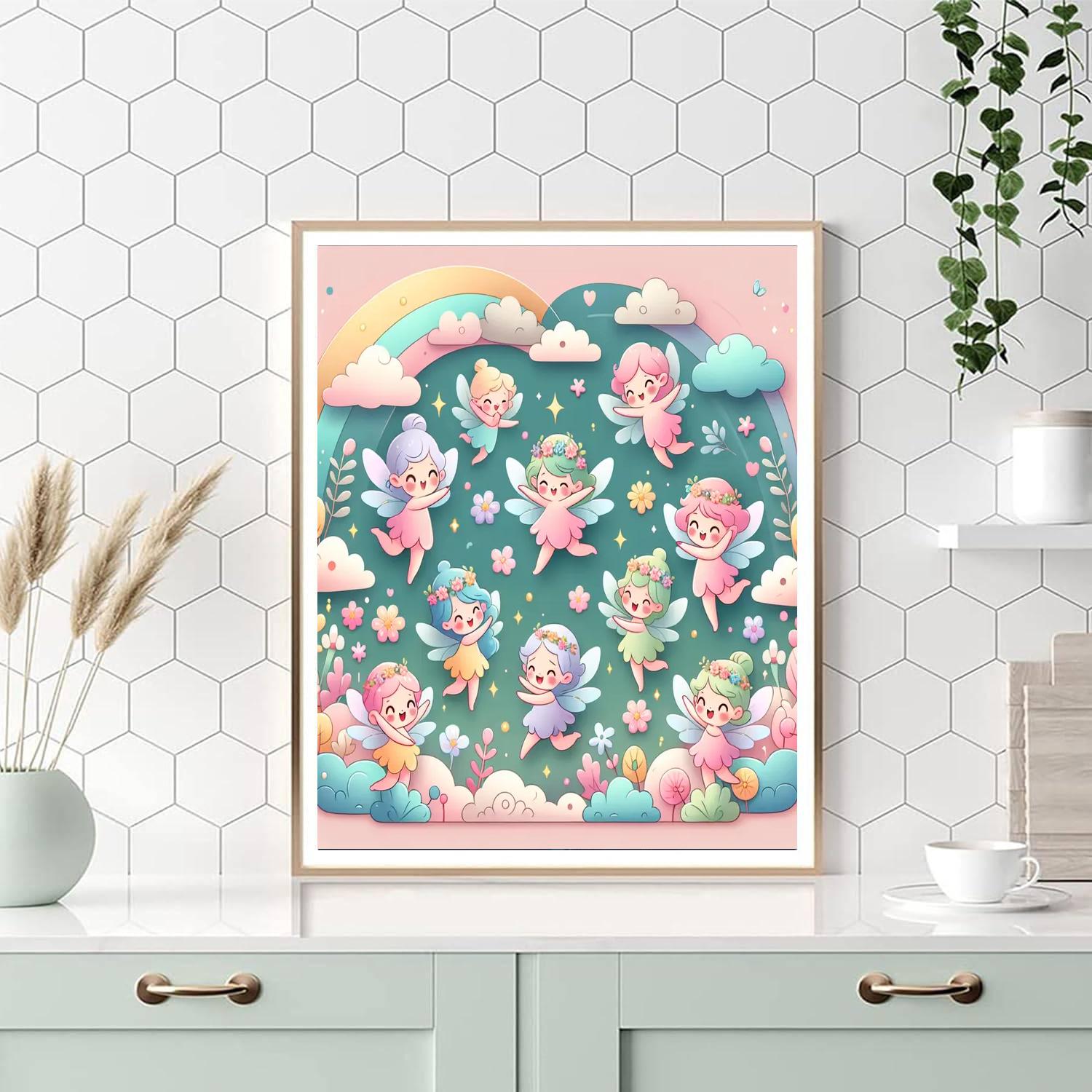 Pixie Pastel Playground Numbered Painting Kits