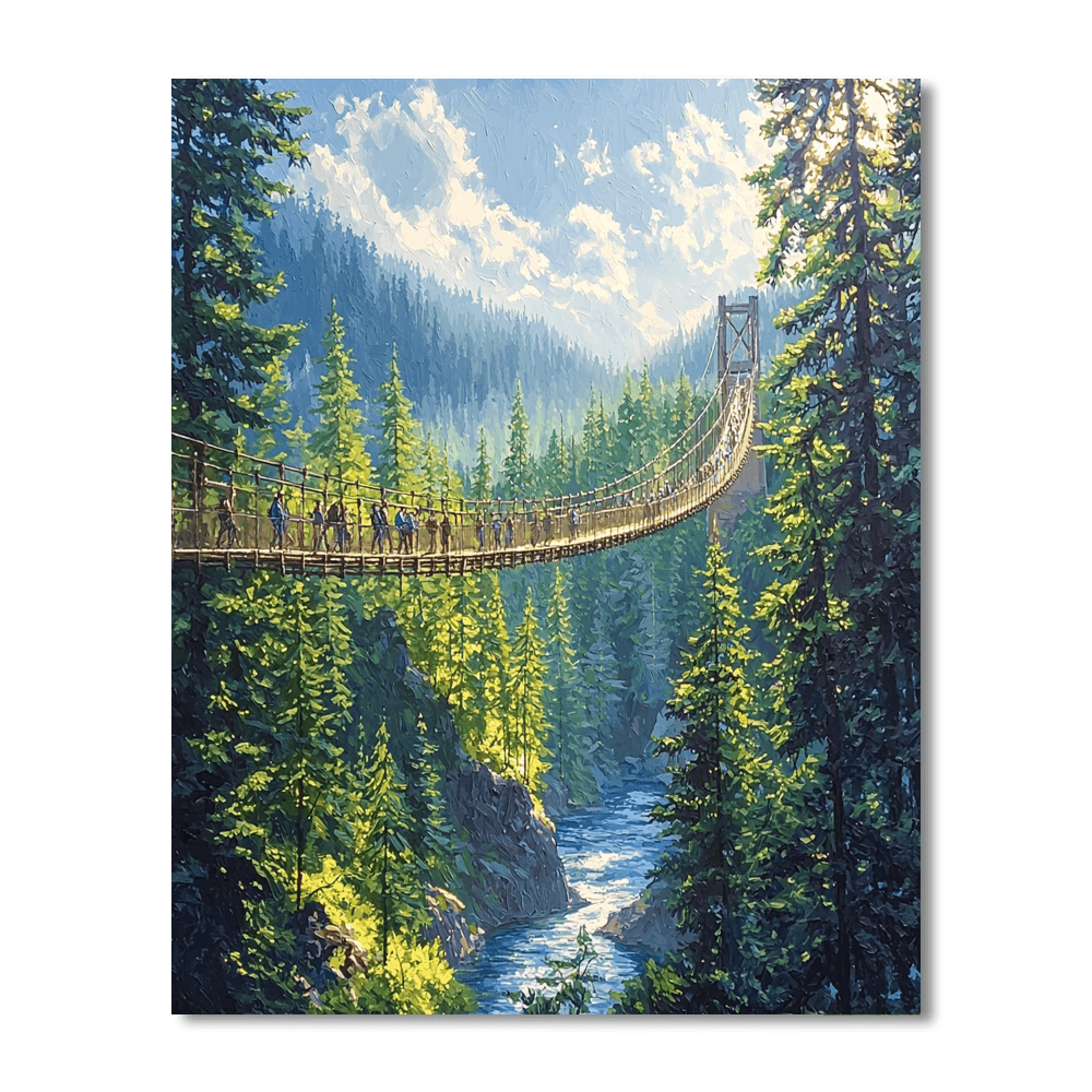 Capilano Suspension Bridge Park - Vancouver, Canada Paint By Number