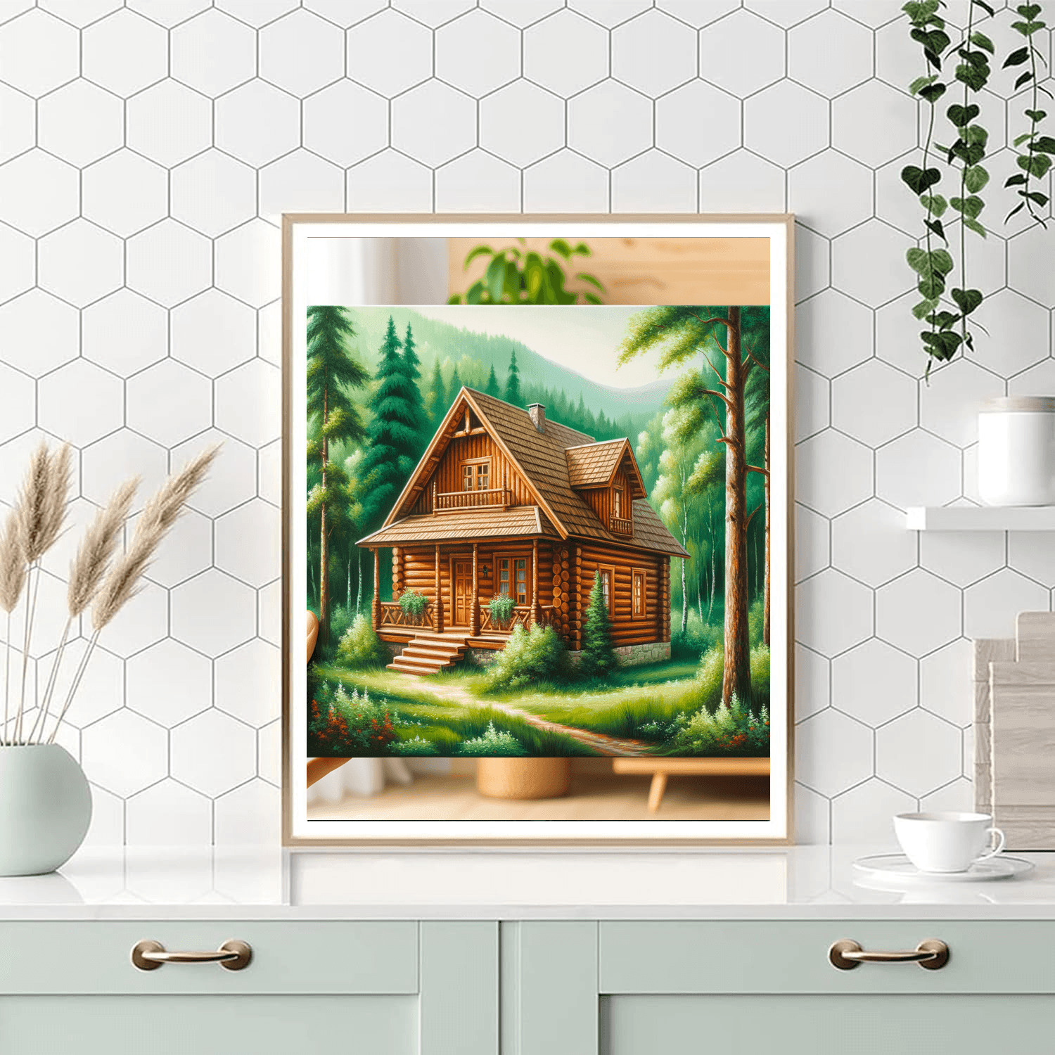 Cozy Rustic Cabin Paint By Color