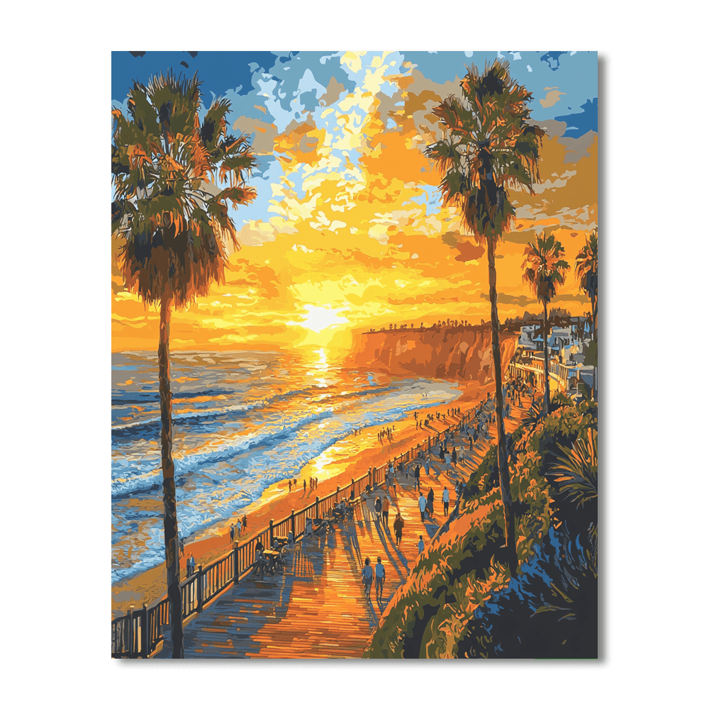 Miraflores Boardwalk Number Painting