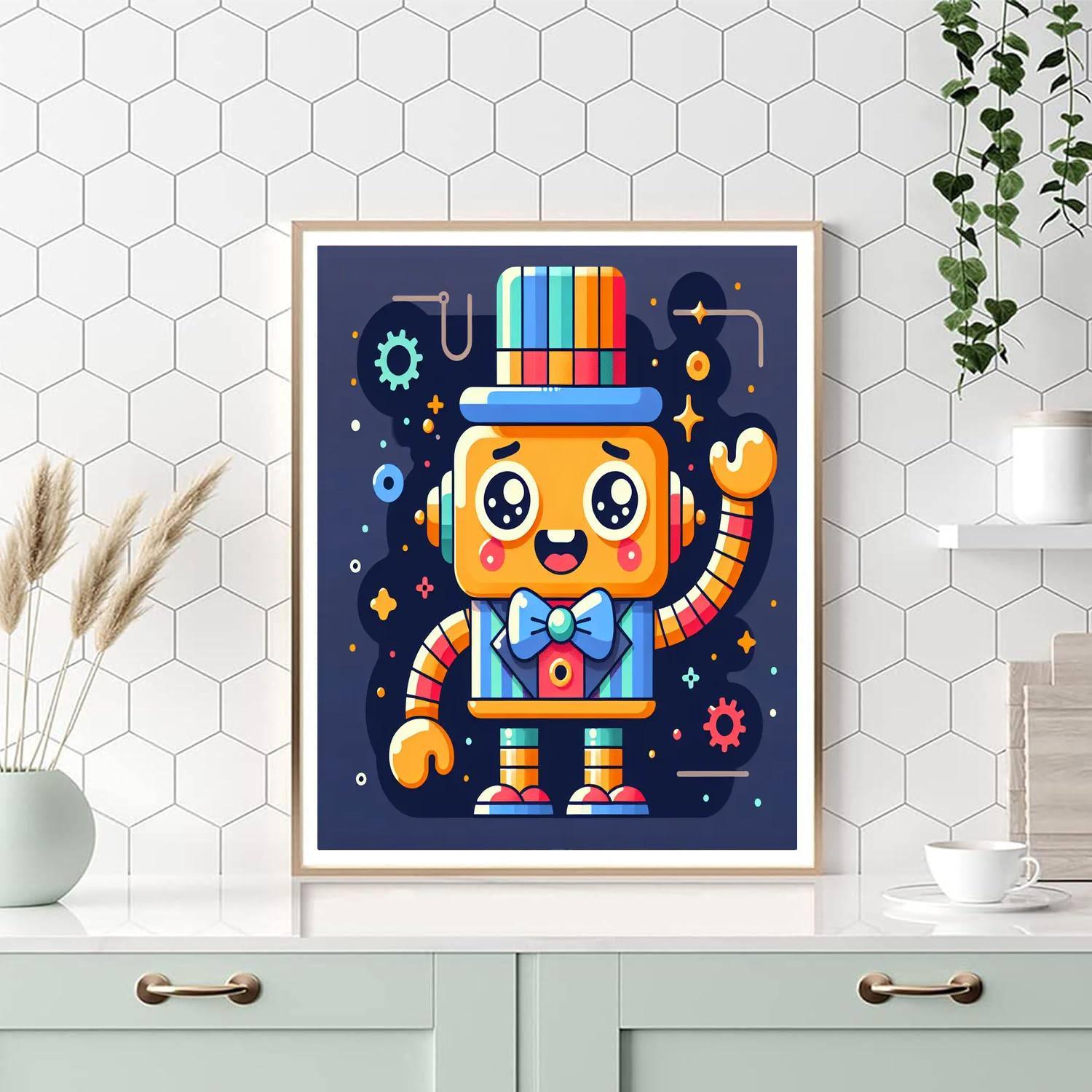 Dandy Robot Paint By Numbers